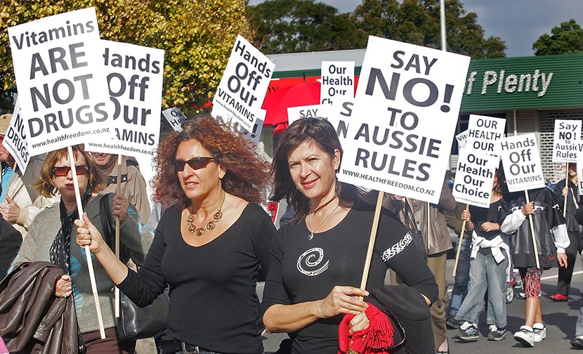 Natural health products protest