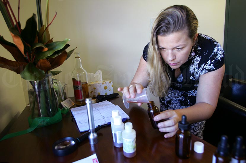 Naturopath at work