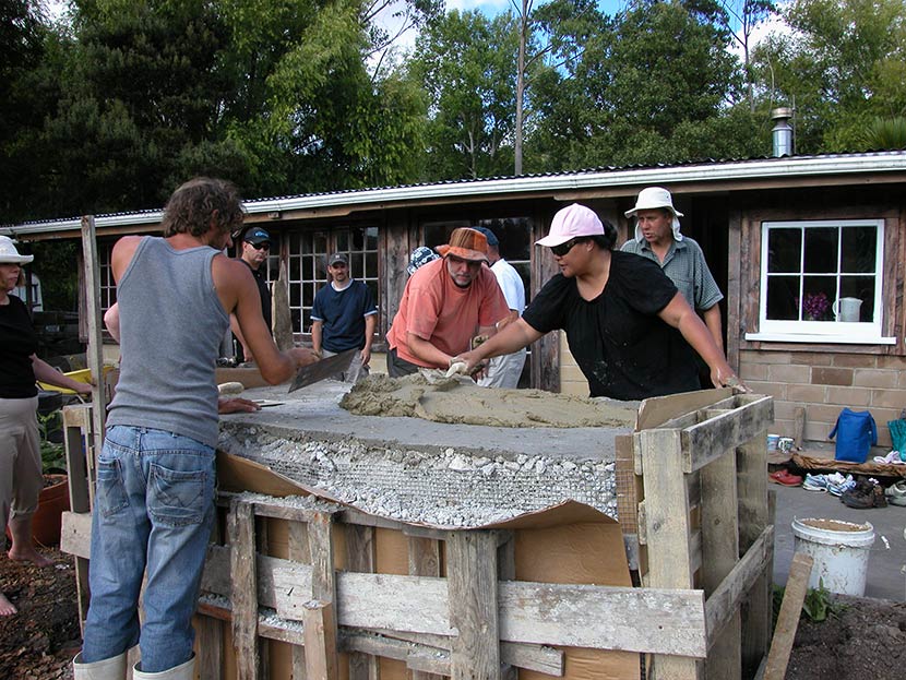 Pizza oven building course, Kohatu Toa