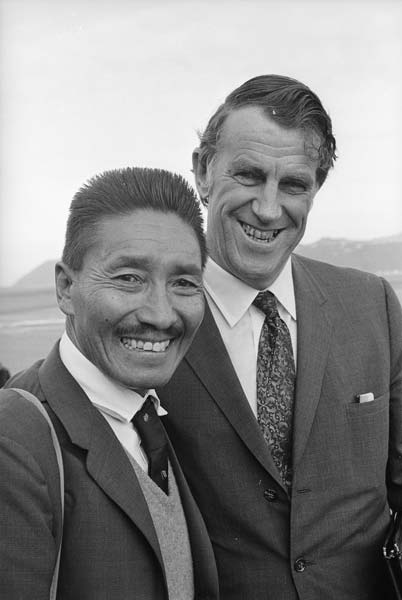 Tenzing Norgay and Ed Hillary, 1971