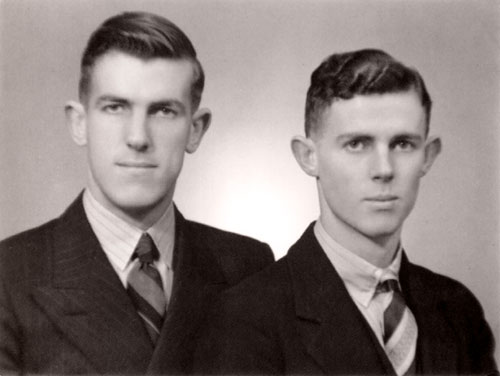 Edmund and Rex Hillary, 1938