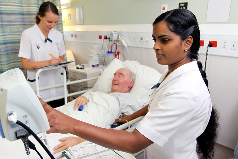 Two nurses at work