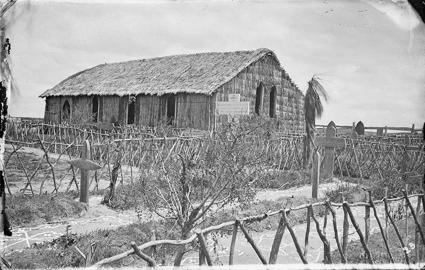 Māori church, Rangiriri, 1864