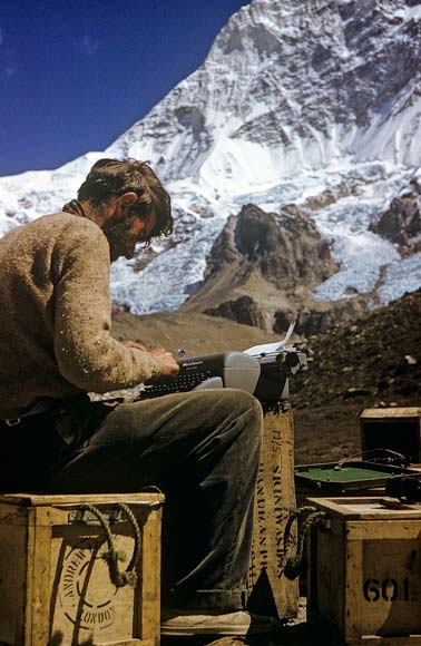 Barun expedition: typing despatches 