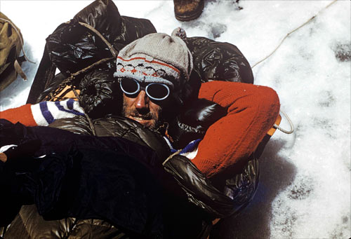 Barun expedition: stretchered out 