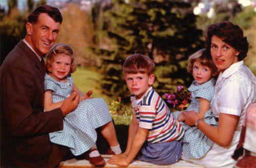 Hillary and his family