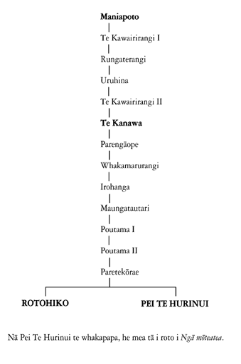 Whakapapa of Michael Rotohiko and Pei Te Hurinui Jones