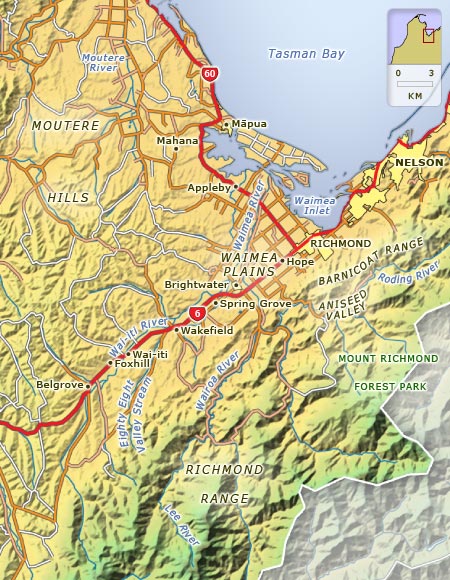Richmond and the Waimea Plains