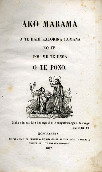 Catechism in Māori, 1842