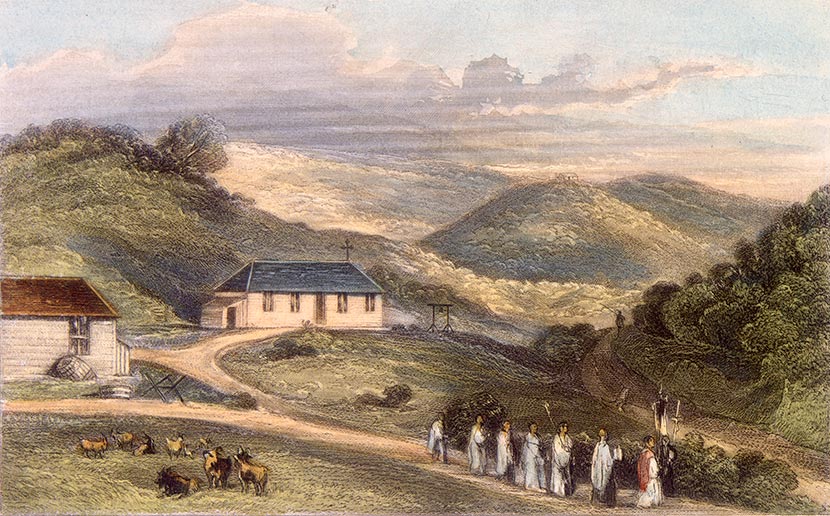 Catholic church, Wellington, 1840s
