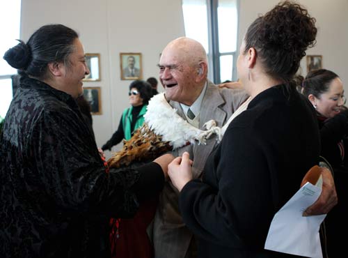 A kaumātua graduates