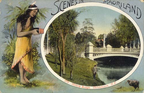 'Maoriland' postcard