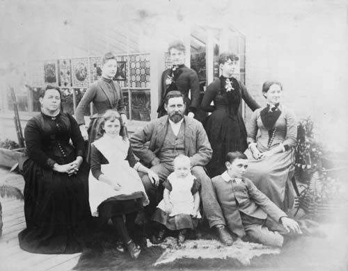 The Martin family, Wellington, around 1889