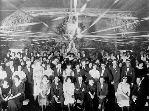 Dance, Whakarongo hall, 1920s