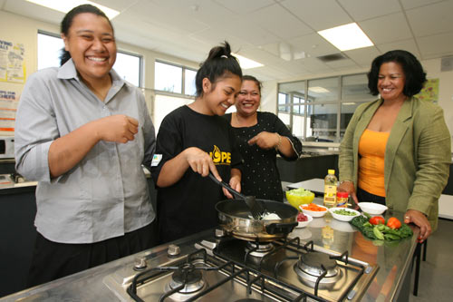Cooking healthy food, 2009
