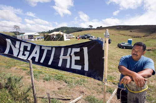 Whenuakite station protest