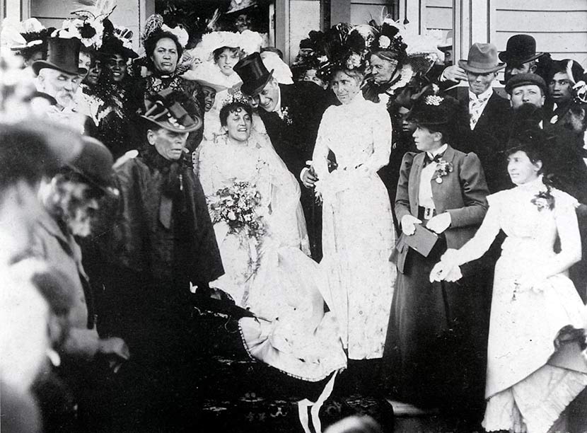 Donnelly–Perry wedding: at home
