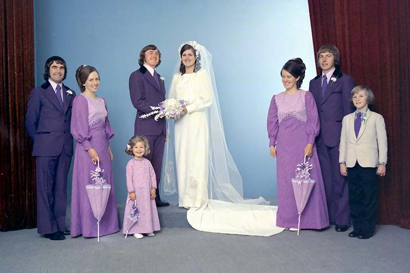 Purple wedding, 1975