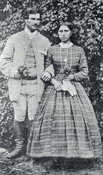 Māori bride and groom, 1840s