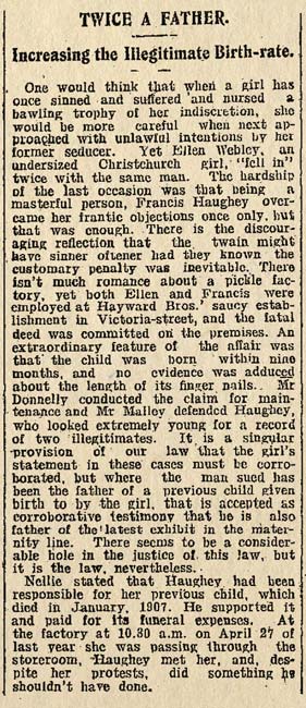 Seduction and illegitimacy, 1908