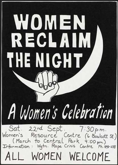 Reclaim the night poster