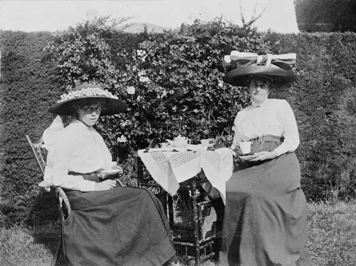 Afternoon tea: tea in the garden
