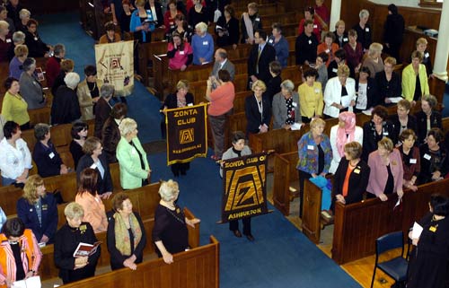 Zonta church procession