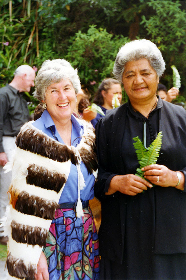 The moderator, Margaret Schrader  