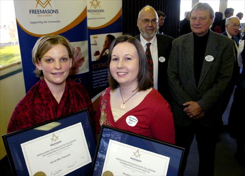 Freemasons' scholarships recipients