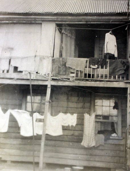 Sub-standard housing, Auckland, 1951