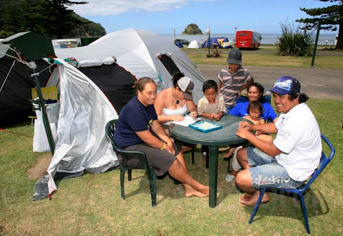 Extended family on holiday