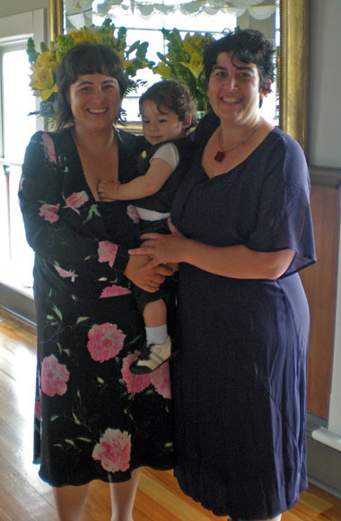 Lesbian mothers and their son