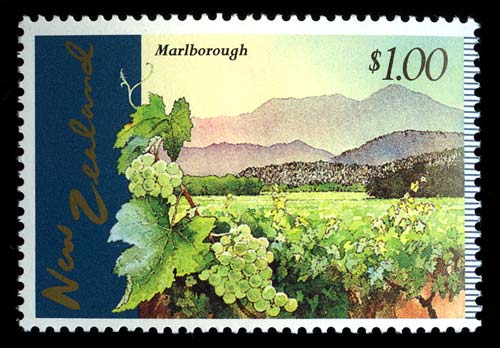 Marlborough vineyard stamp