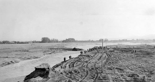 Wairau River diversion, 1963