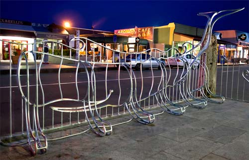 Whales in Kaikōura: cycle stand