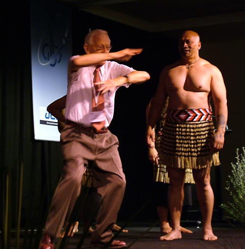 Performing a haka