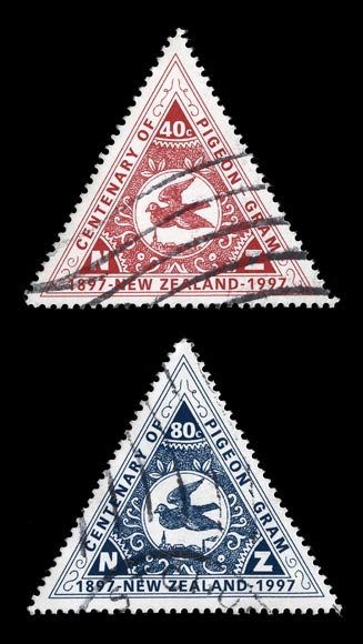 Pigeon-post stamps
