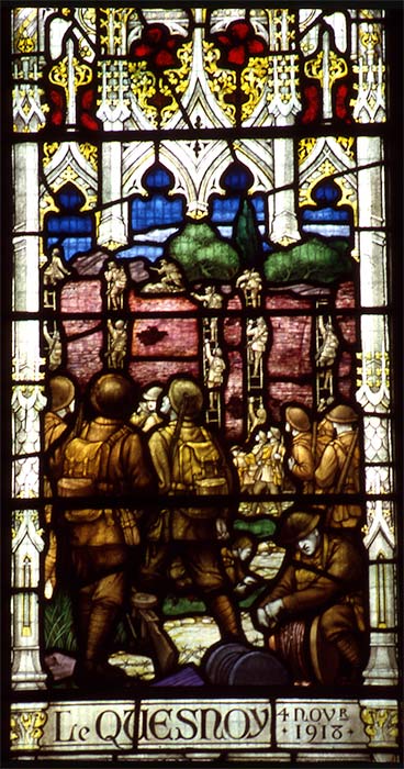 War memorial window, Cambridge
