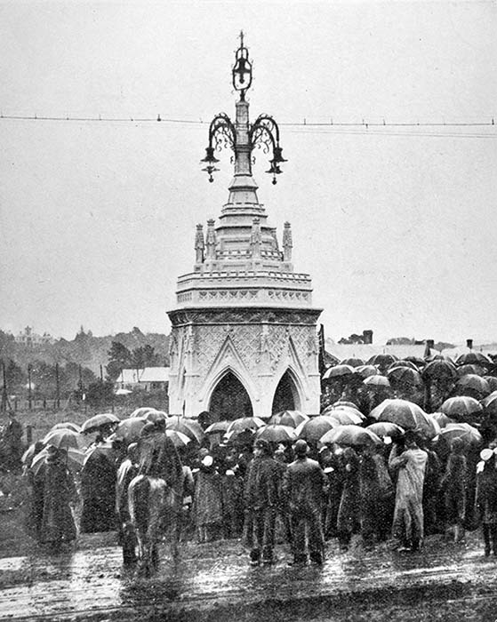 Unveiling the Seddon memorial, Royal Oak, 1909