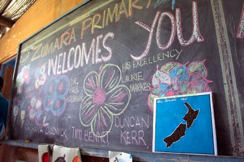 Zumara school welcome 