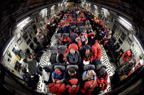 Flight to Antarctica