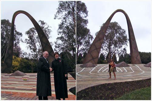 Opening the New Zealand memorial, Canberra 