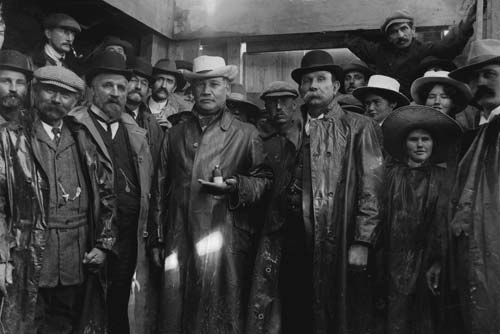 James Carroll at the Waitangi bore, inland Poverty Bay, 1909