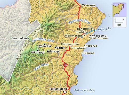 Waiapu River valley