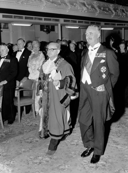Civic reception for Sir Bernard Fergusson