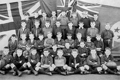 Blue Ensign with white disc, 1917
