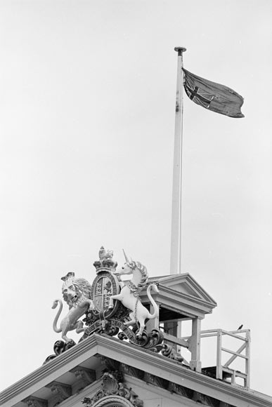 Upside-down flag