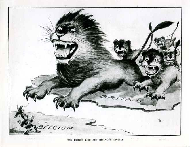The British lion and his cubs aroused