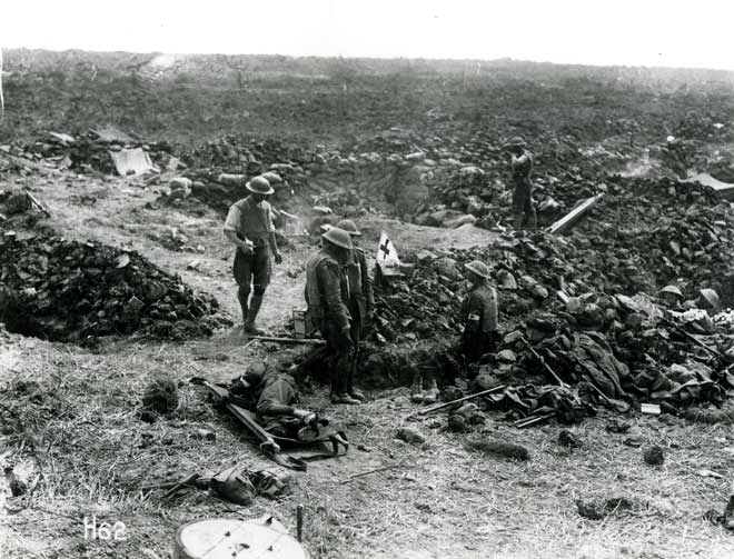 Advanced dressing station at Messines