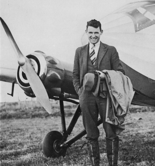 Piet van Asch with his Monospar
